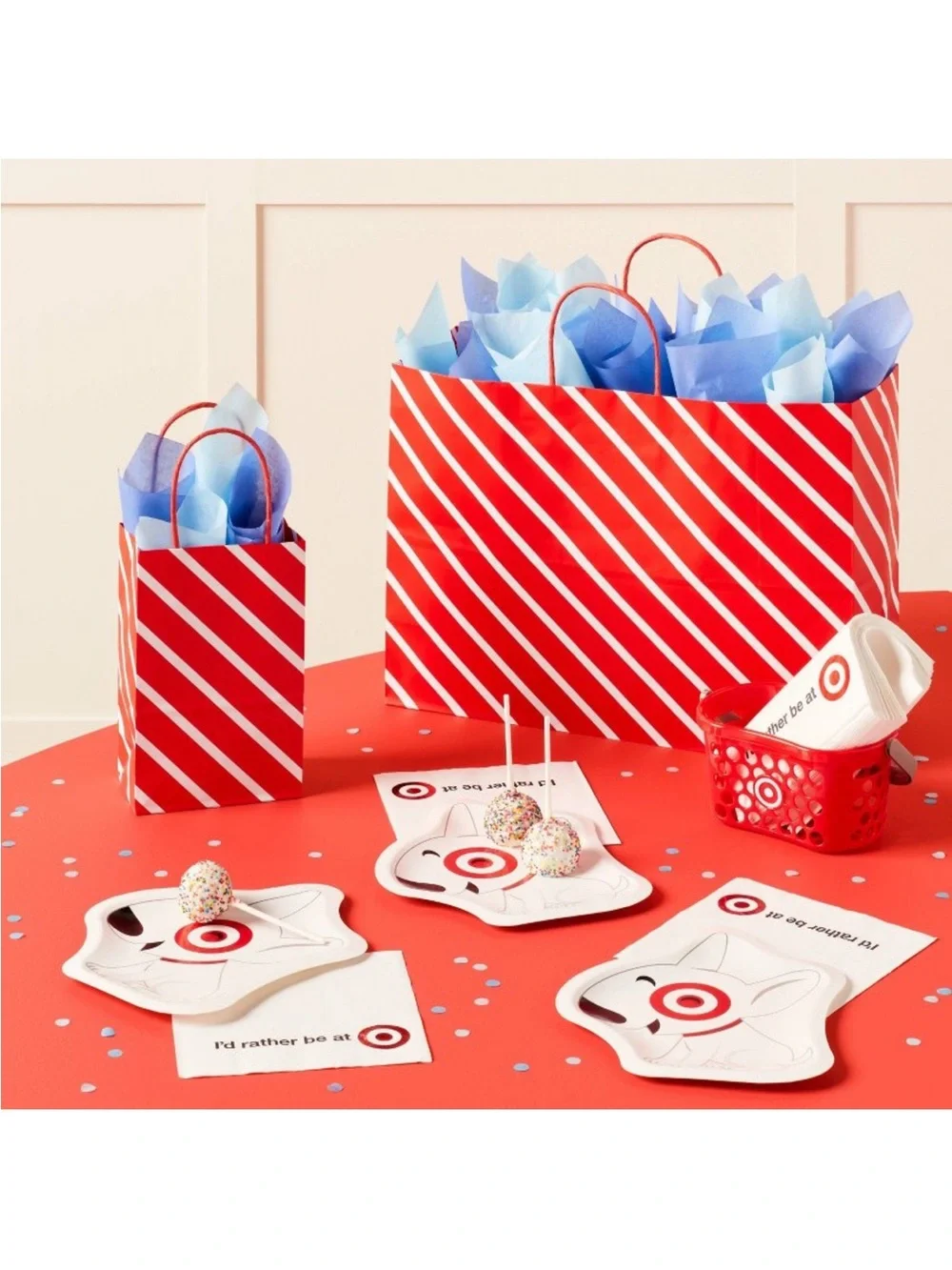 🔵 Target Lunch Napkin 30ct Spritz™ NEW in plastic